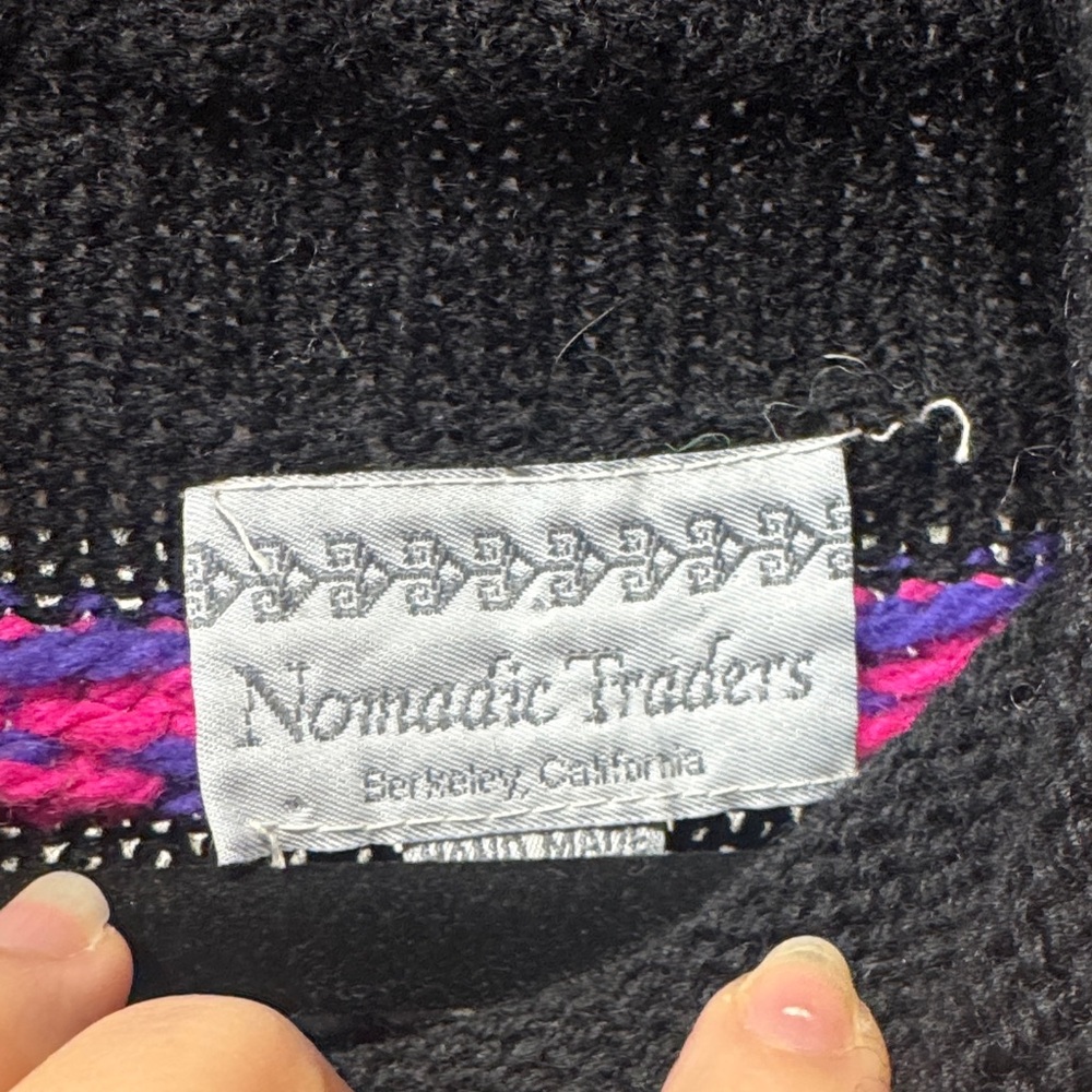 Nomadic Traders Black Multicolor Aztec Patterned … - image 3